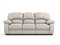Sofá 3 plazas tapizado 218 x 94 x 88 cm - Beige - Asientos acolchados y brazos anchos
